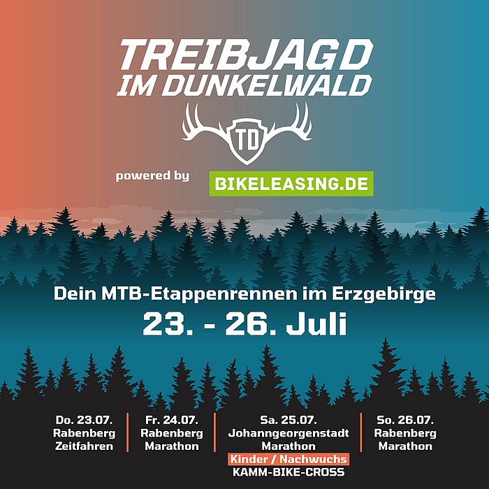 Treibjagd im Dunkelwald: MTB-Rennen Erzgebirge 23.-26. Juli